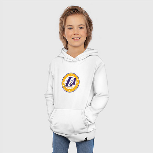 Детская толстовка-худи LA Lakers / Белый – фото 3