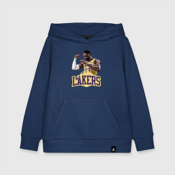 Толстовка детская хлопковая LeBron - Lakers, цвет: тёмно-синий