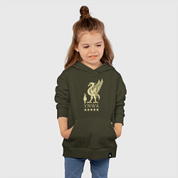 Толстовка детская хлопковая Liverpool FC, цвет: хаки — фото 2