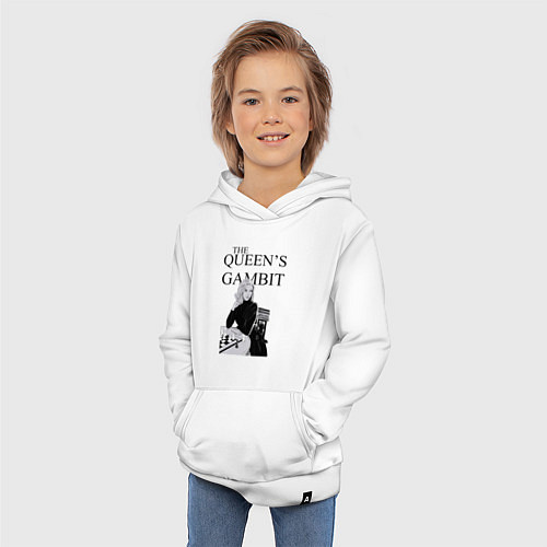 Детская толстовка-худи The queens gambit / Белый – фото 3