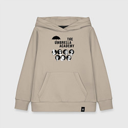 Толстовка детская хлопковая АКАДЕМИЯ АМБРЕЛЛА, цвет: миндальный