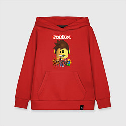 Толстовка детская хлопковая ROBLOX, цвет: красный