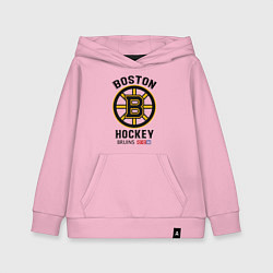Толстовка детская хлопковая BOSTON BRUINS NHL, цвет: светло-розовый