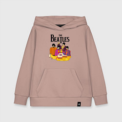 Толстовка детская хлопковая THE BEATLES, цвет: пыльно-розовый
