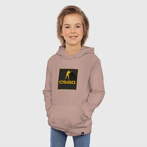 Детская толстовка-худи CS GO Z / Пыльно-розовый – фото 3