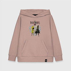 Толстовка детская хлопковая Little Nightmares II, цвет: пыльно-розовый