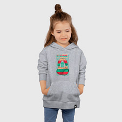 Толстовка детская хлопковая Музыка это моя жизнь, цвет: меланж — фото 2