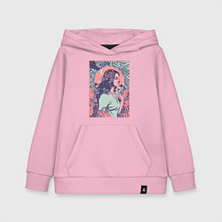 Толстовка детская хлопковая Lana del rey, цвет: светло-розовый