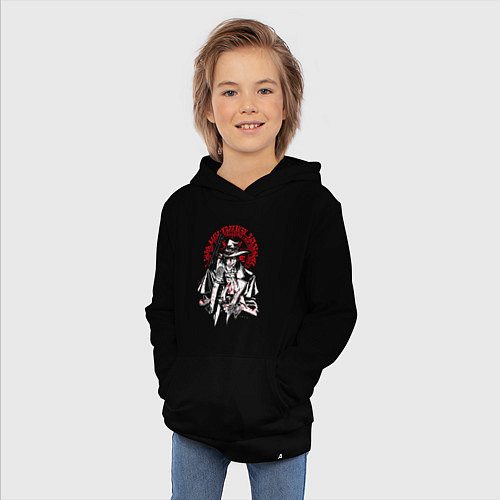 Детская толстовка-худи Хеллсинг, Алукард / Черный – фото 3