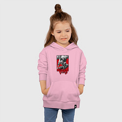 Толстовка детская хлопковая BERSERK БЕРСЕРК, цвет: светло-розовый — фото 2