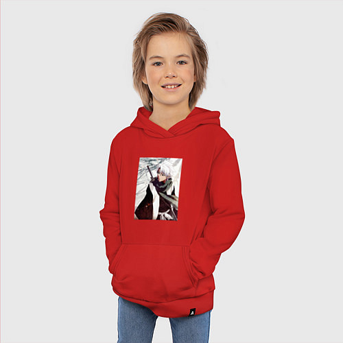Детская толстовка-худи Hitsugaya Toshiro / Красный – фото 3