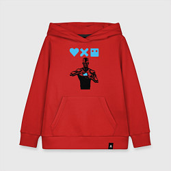 Толстовка детская хлопковая Love, Death and Robots Zima Blue Z, цвет: красный