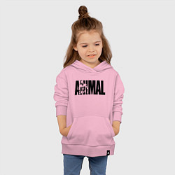 Толстовка детская хлопковая ANIMAL ЭНИМАЛ, цвет: светло-розовый — фото 2