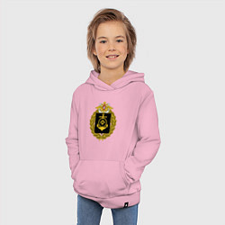 Толстовка детская хлопковая СЕВЕРНЫЙ ФЛОТ ВМФ РОССИИ, цвет: светло-розовый — фото 2