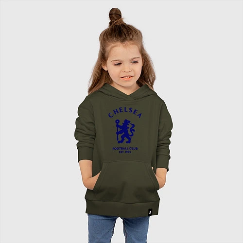 Детская толстовка-худи Chelsea Est. 1905 / Хаки – фото 4