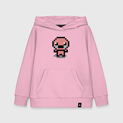 Толстовка детская хлопковая Pixel isaac, цвет: светло-розовый