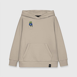 Толстовка детская хлопковая Pepe Thinking room, цвет: миндальный