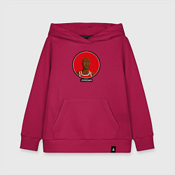 Толстовка детская хлопковая Retro Jordan, цвет: маджента