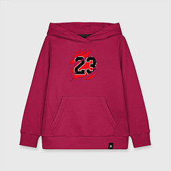 Толстовка детская хлопковая Bulls 23, цвет: маджента