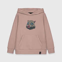 Толстовка детская хлопковая Клинок, рассекающий демонов, цвет: пыльно-розовый