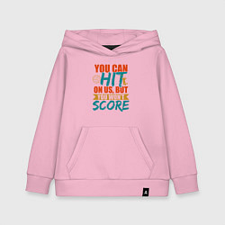 Толстовка детская хлопковая Hit The Score, цвет: светло-розовый