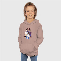 Толстовка детская хлопковая DDAENG, цвет: пыльно-розовый — фото 2