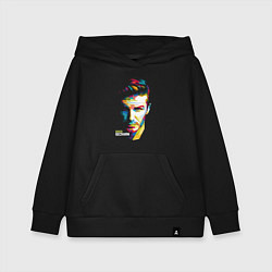 Толстовка детская хлопковая Дэвид Бекхэм, цвет: черный