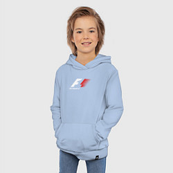 Толстовка детская хлопковая Formula 1, цвет: мягкое небо — фото 2