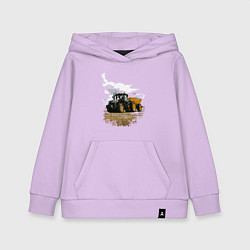 Толстовка детская хлопковая JOHN DEERE I Джон Дир!, цвет: лаванда