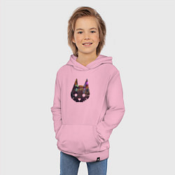 Толстовка детская хлопковая Stray: City Cat, цвет: светло-розовый — фото 2