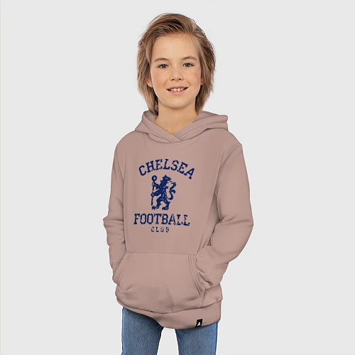 Детская толстовка-худи Chelsea FC: Lion / Пыльно-розовый – фото 3