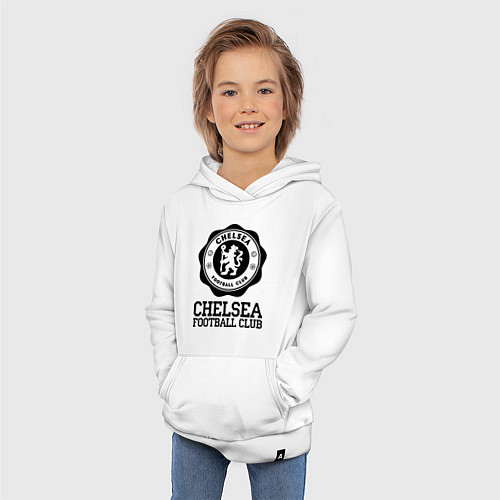 Детская толстовка-худи Chelsea FC: Emblem / Белый – фото 3