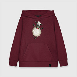 Толстовка детская хлопковая Милая овечка, цвет: меланж-бордовый
