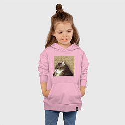 Толстовка детская хлопковая Я, Цусима Не твое дело, цвет: светло-розовый — фото 2