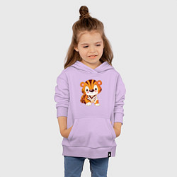 Толстовка детская хлопковая Little Tiger, цвет: лаванда — фото 2