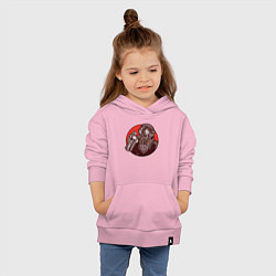 Толстовка детская хлопковая Постапокалипсис, цвет: светло-розовый — фото 2
