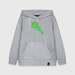Толстовка детская хлопковая Green Armenia, цвет: меланж