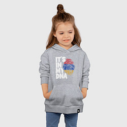 Толстовка детская хлопковая ДНК - Армения, цвет: меланж — фото 2