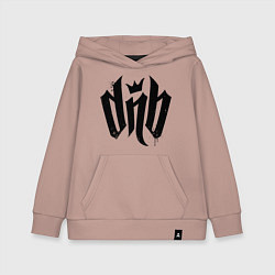 Толстовка детская хлопковая DnВ, цвет: пыльно-розовый