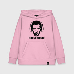 Толстовка детская хлопковая Dr House music, цвет: светло-розовый