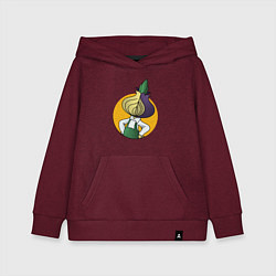 Толстовка детская хлопковая Чиполлино Tor, цвет: меланж-бордовый