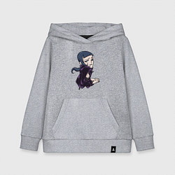 Толстовка детская хлопковая Девушка стесняшка, цвет: меланж