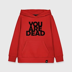 Толстовка детская хлопковая DayZ: You are Dead, цвет: красный