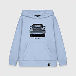 Толстовка детская хлопковая Тойота Тундра, цвет: мягкое небо