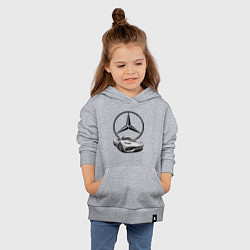 Толстовка детская хлопковая Mercedes - команда победителей!, цвет: меланж — фото 2