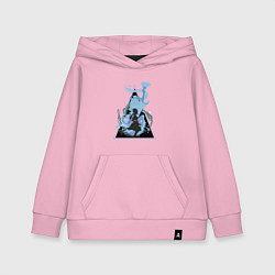 Толстовка детская хлопковая Genshin Impact AyakaАяка, цвет: светло-розовый