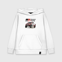 Толстовка детская хлопковая Toyota Gazoo Racing Team, Finland Motorsport, цвет: белый