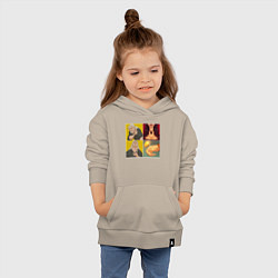 Толстовка детская хлопковая Ведьмаку Заплатите Чеканной Монетой, цвет: миндальный — фото 2