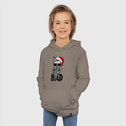 Толстовка детская хлопковая SANTA CLAUS BAD, цвет: утренний латте — фото 2