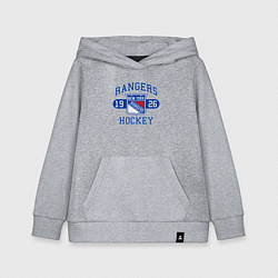 Толстовка детская хлопковая Нью Йорк Рейнджерс, New York Rangers, цвет: меланж